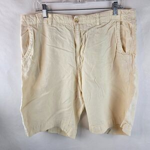 Murano Shorts Mens 36 Beige Chino Linen Drawstring Beach Casual Vacation Summer